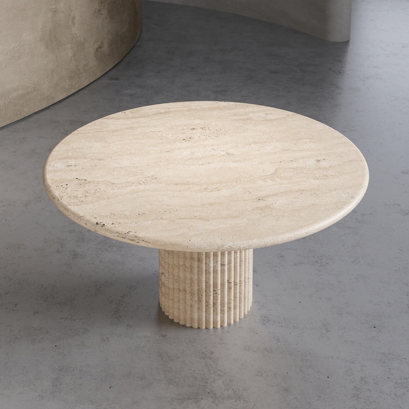 Manufacturer Red Travertine Dining Table