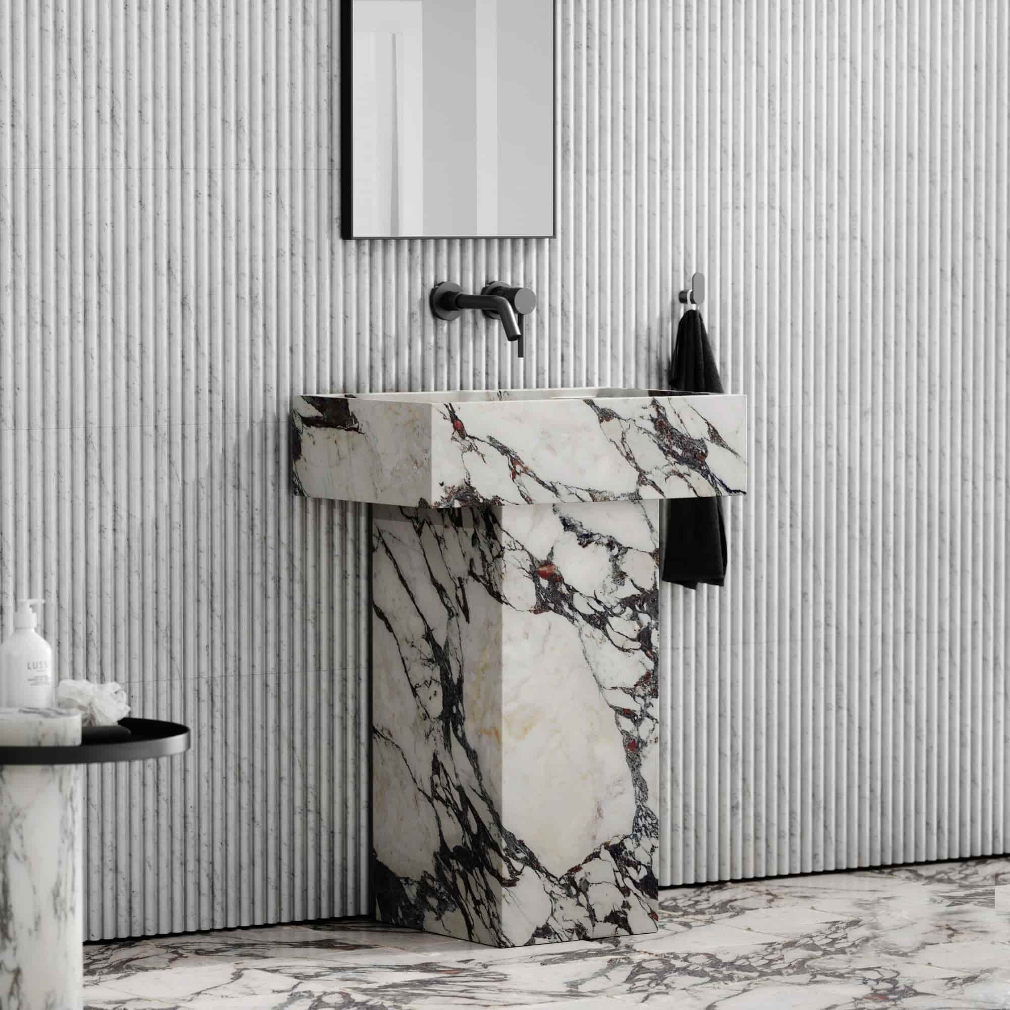 Factory Wholesale Marble Pedestal Sink