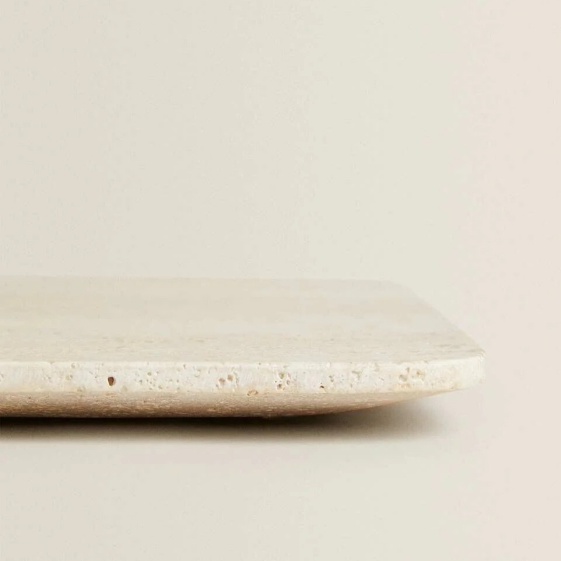 Nordic Style beige Travertine tray