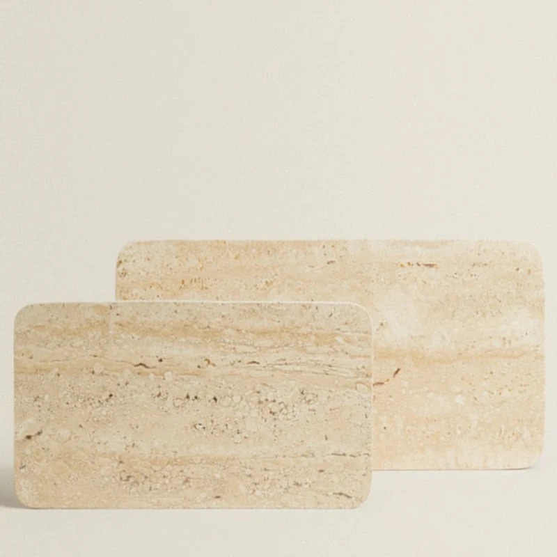 Beige Travertine Display Tray