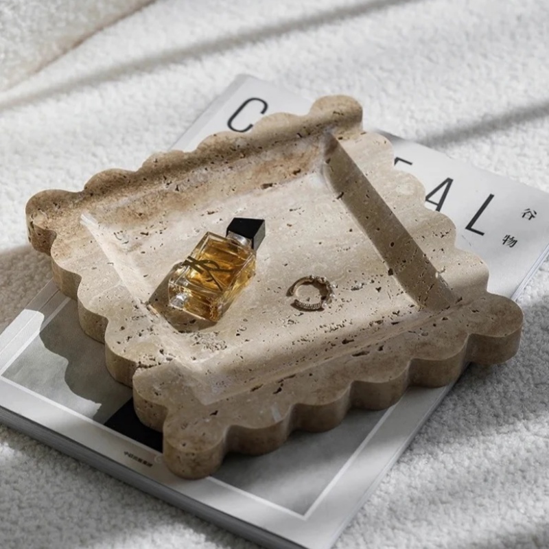 Home Decorative Travertine Tray