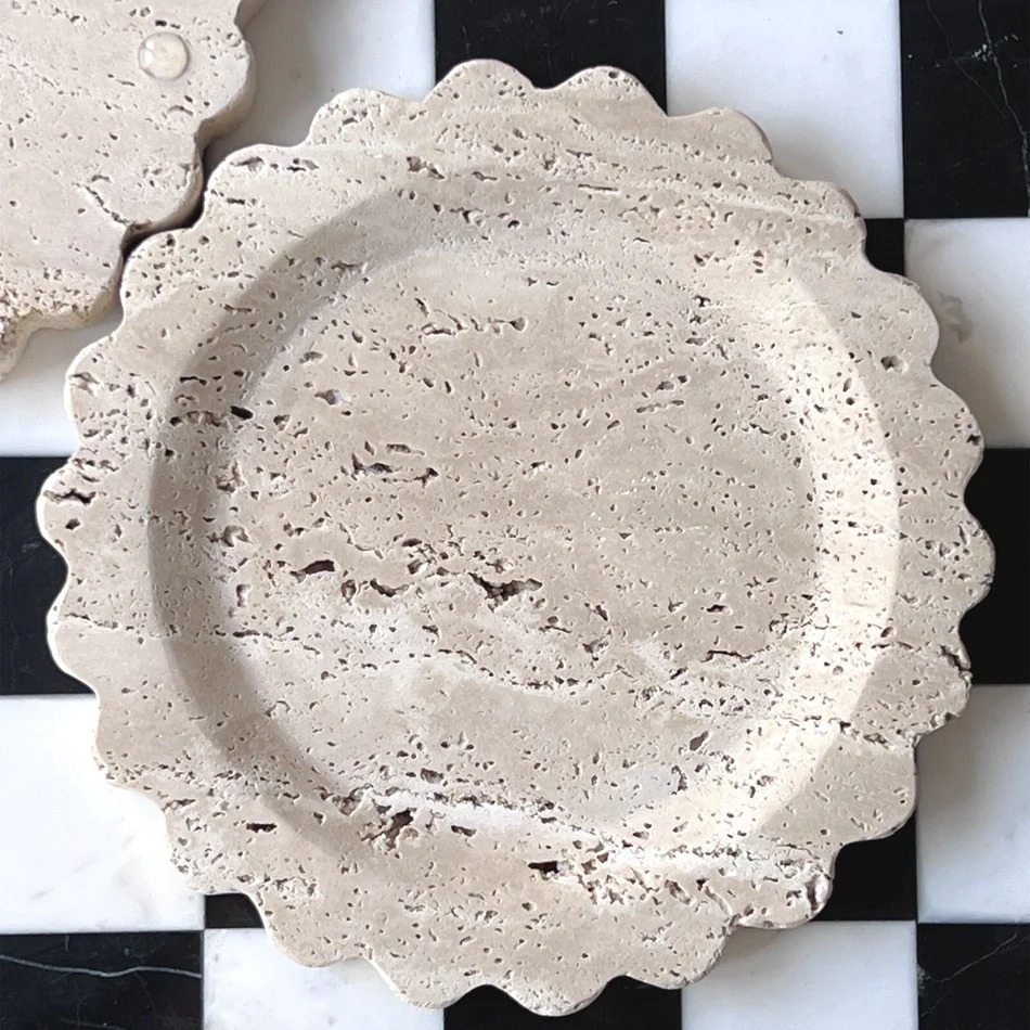 Home Decorative Travertine Tray