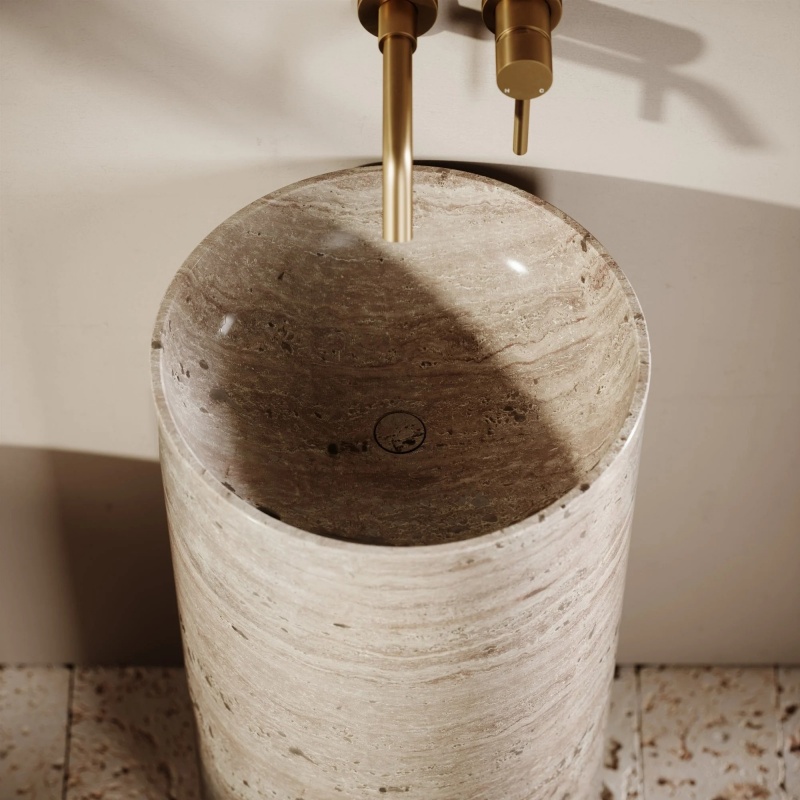 OEM+ODM Marble Pedestal Sink