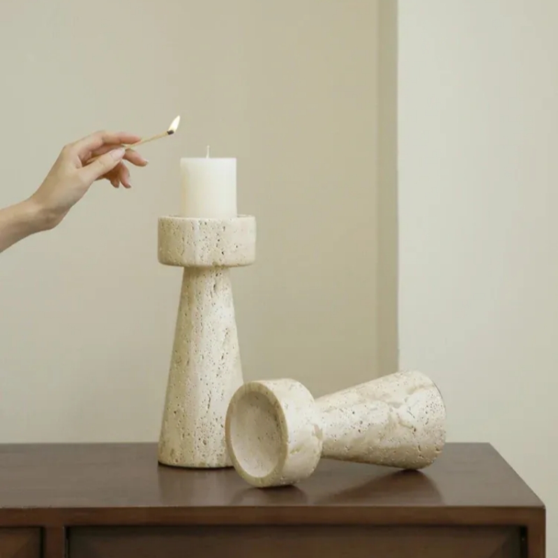 Home Decor Stone Candle Holder