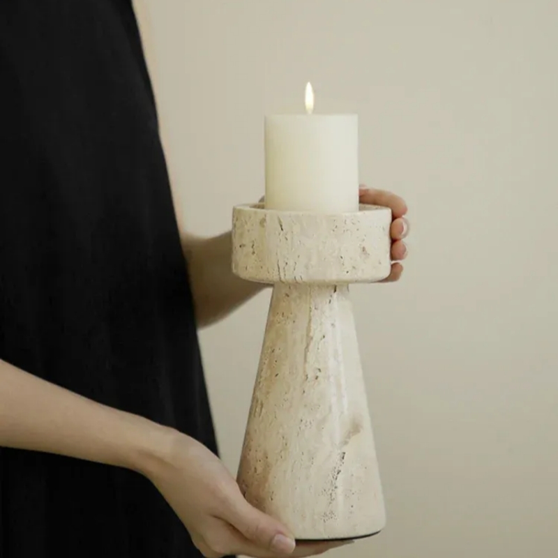 marble candlestick holders