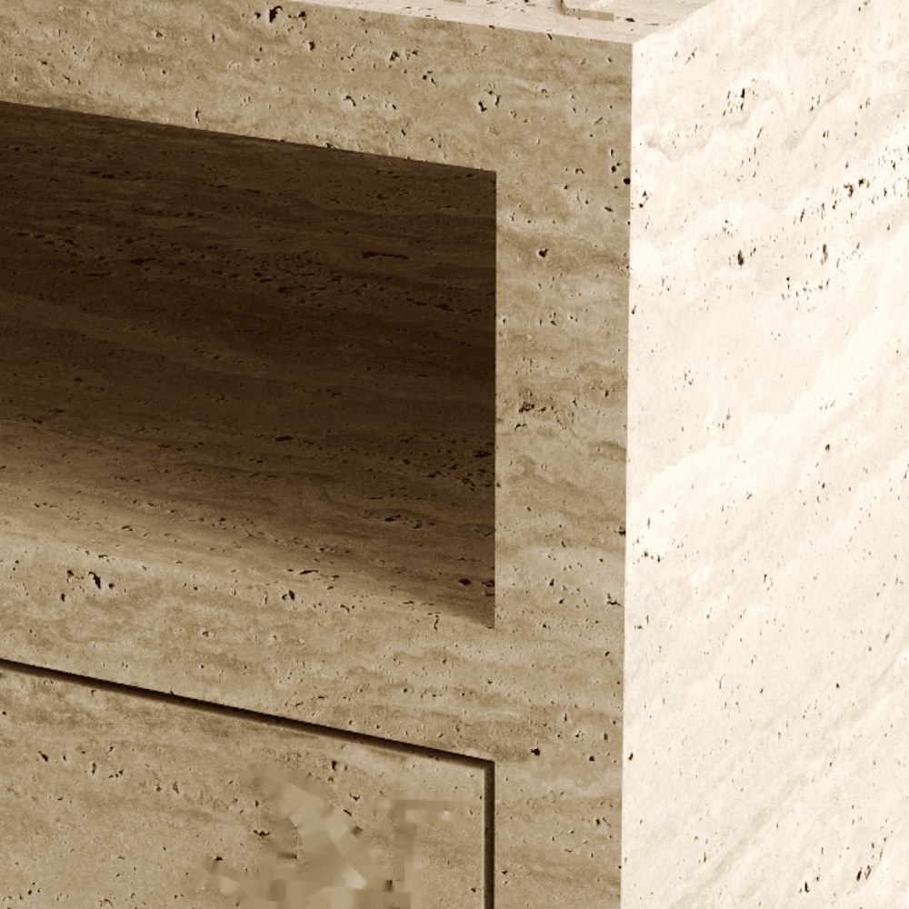 Calacatta Viola Marble Nightstand