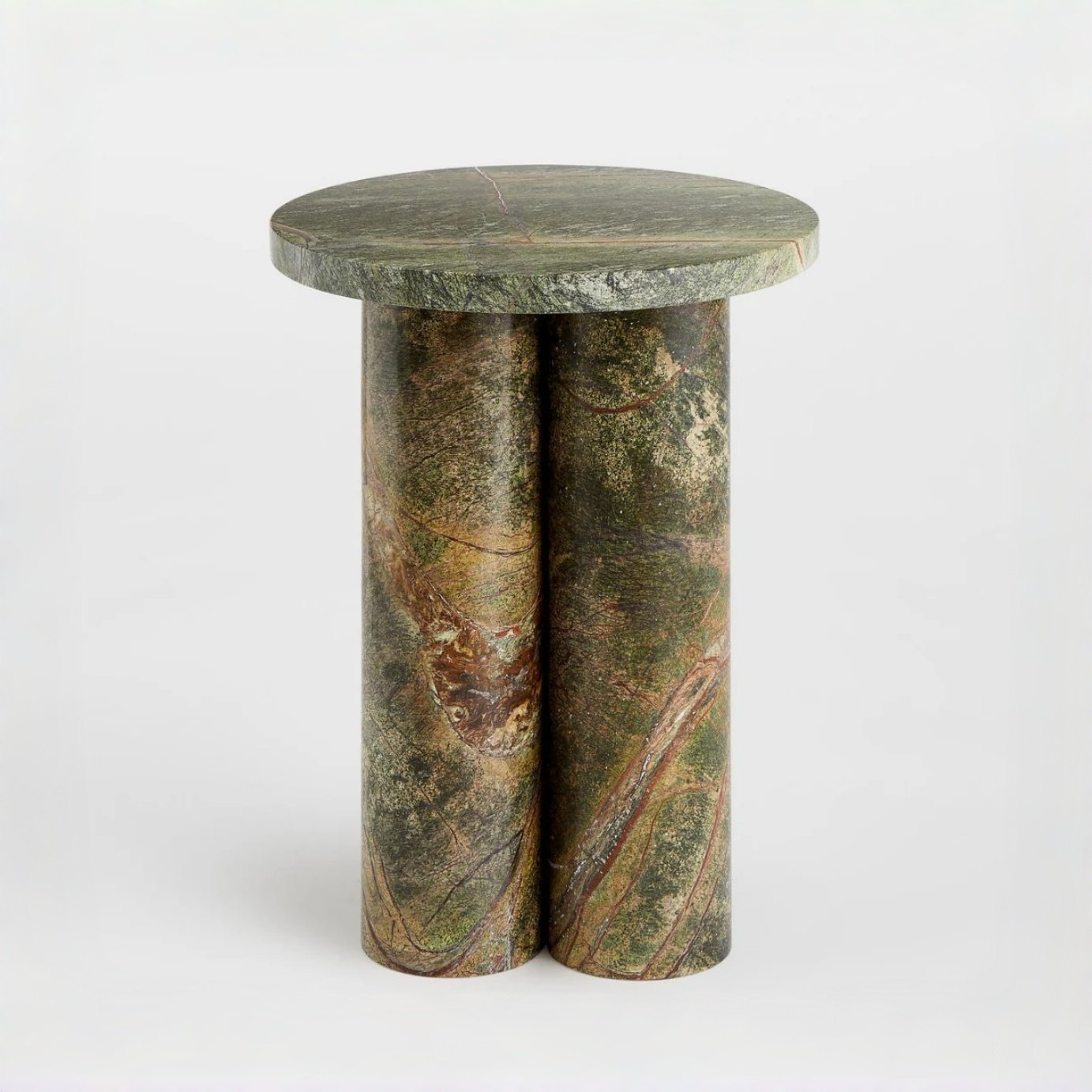 Rainforest Green Marble Side Table