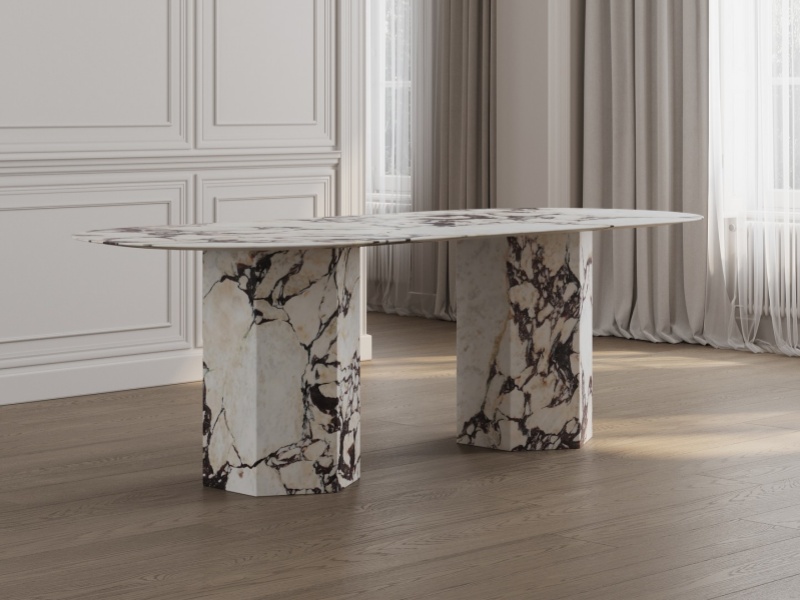 Como escolher uma mesa de jantar de mármore personalizada para um projeto de interiores de luxo